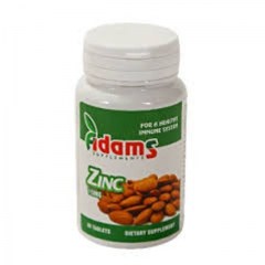 Zinc 15mg 30tablete, Adams Vision (Farmacia XMED)
